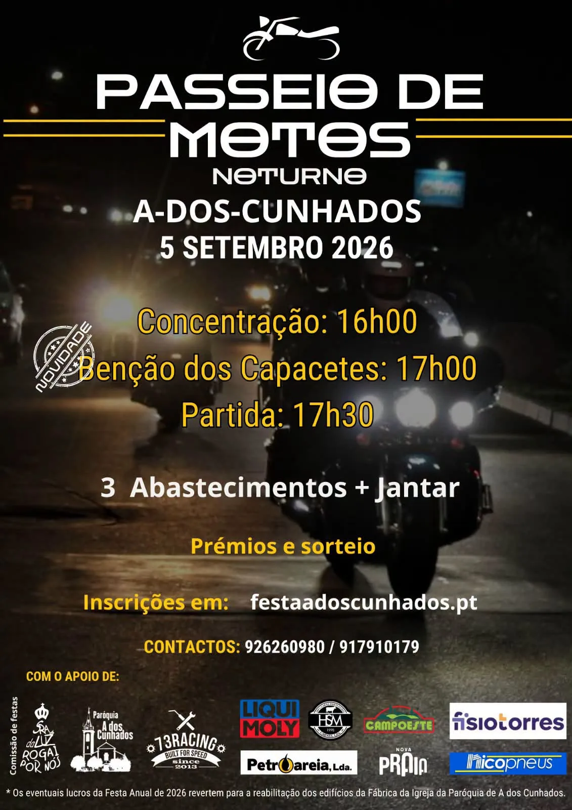 Passeio de motos de A-dos-Cunhados / 73Racing